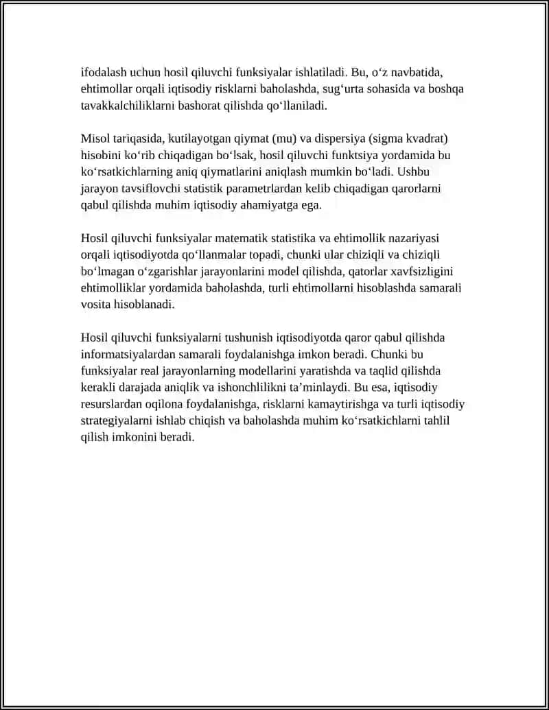 HOSIL QILUVCHI FUNKSIYA 4