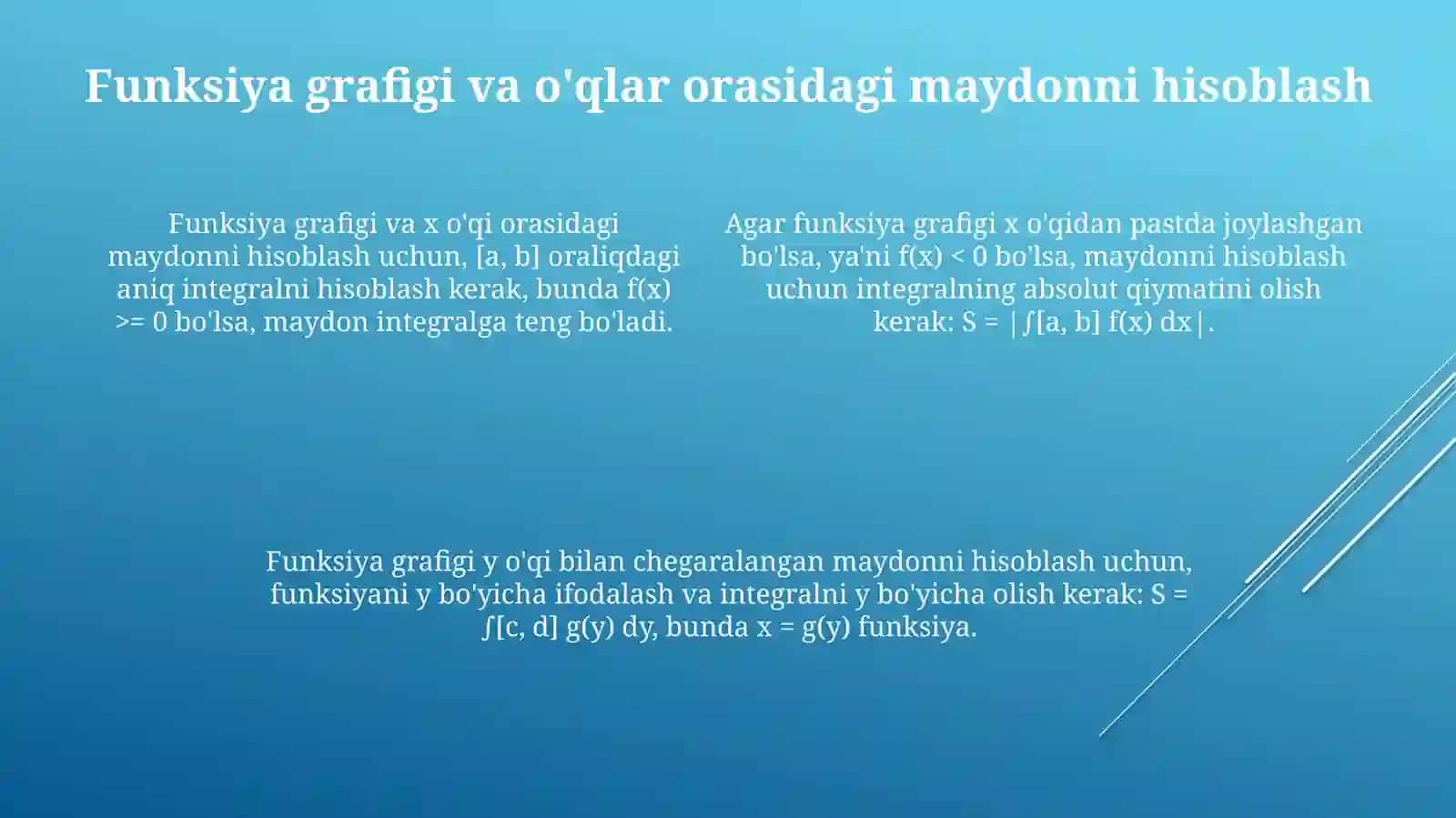 Aniqintegralyordamidayassifiguralaryuzalarinihisoblash 4