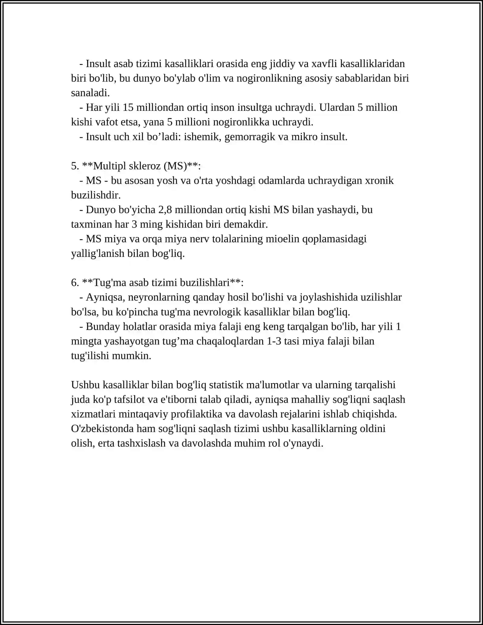 MARKAZIY ASAB TIZIMI KASALLIKLARI 4
