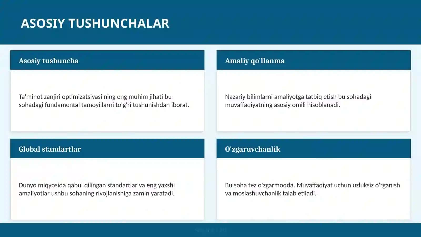 Ta'minot zanjiri optimizatsiyasi 4