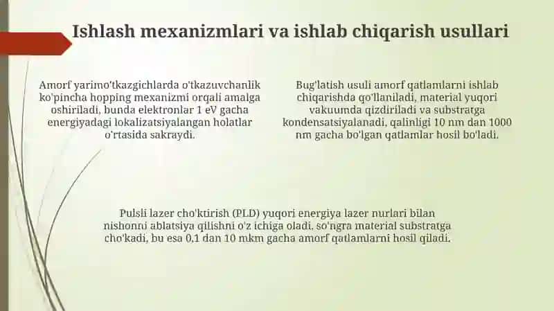 Amorf yarimo'tkazgichlar 4