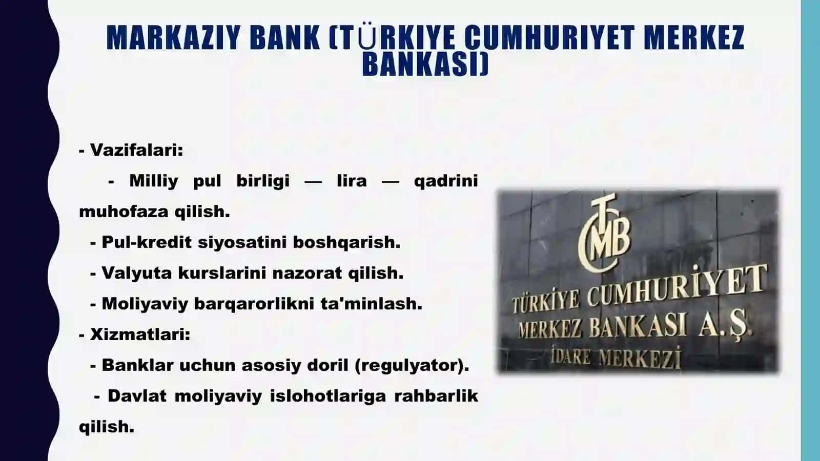 Turkiya Bank Tizimi 4
