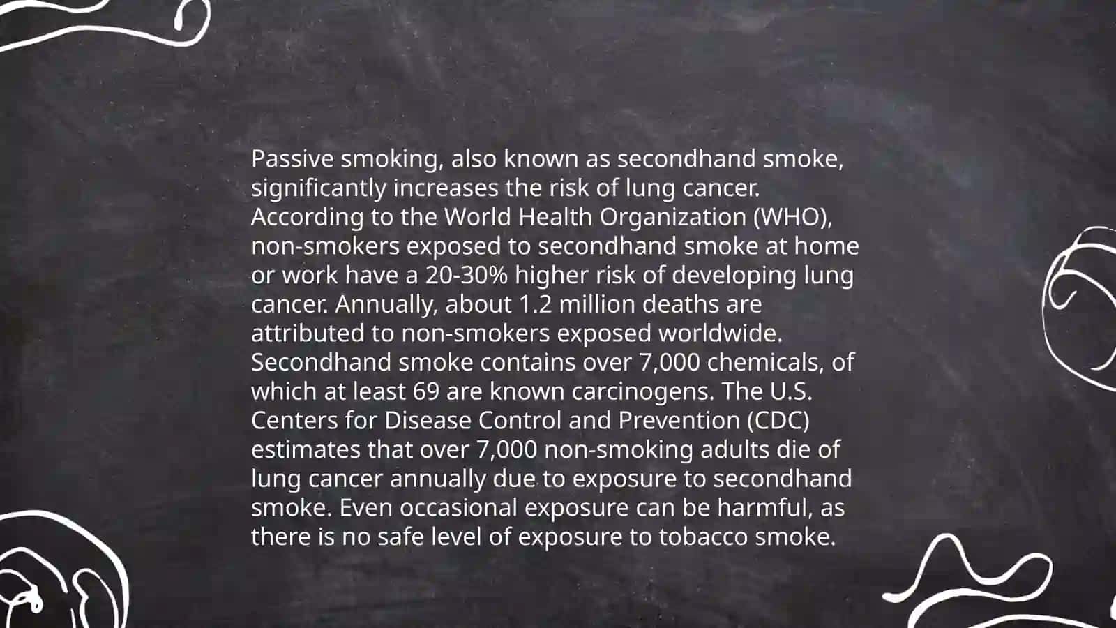 The dangers of passive smoking 4