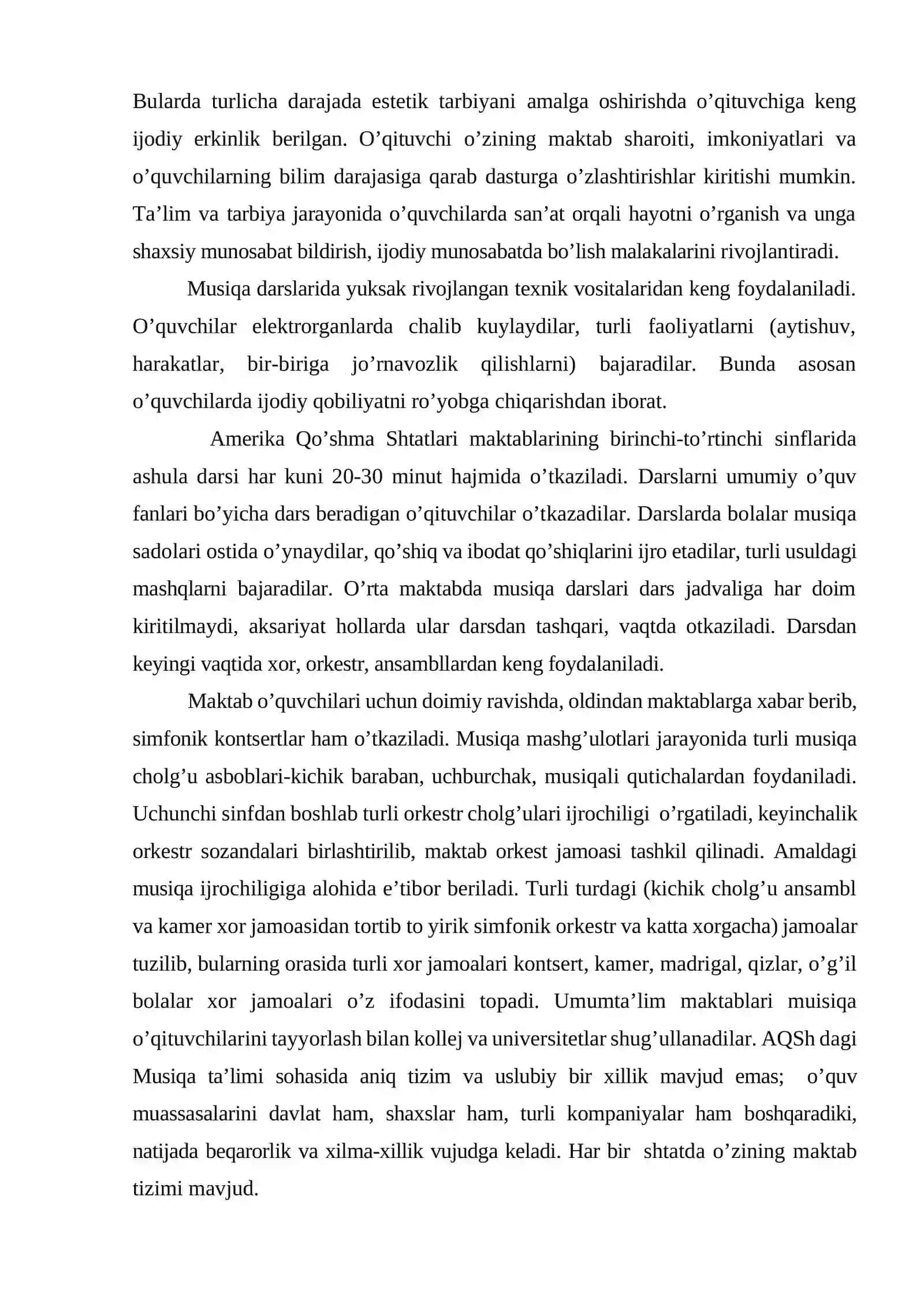 Xorijiy mamlakatlarda musiqa tarbiyasi tizimi 4