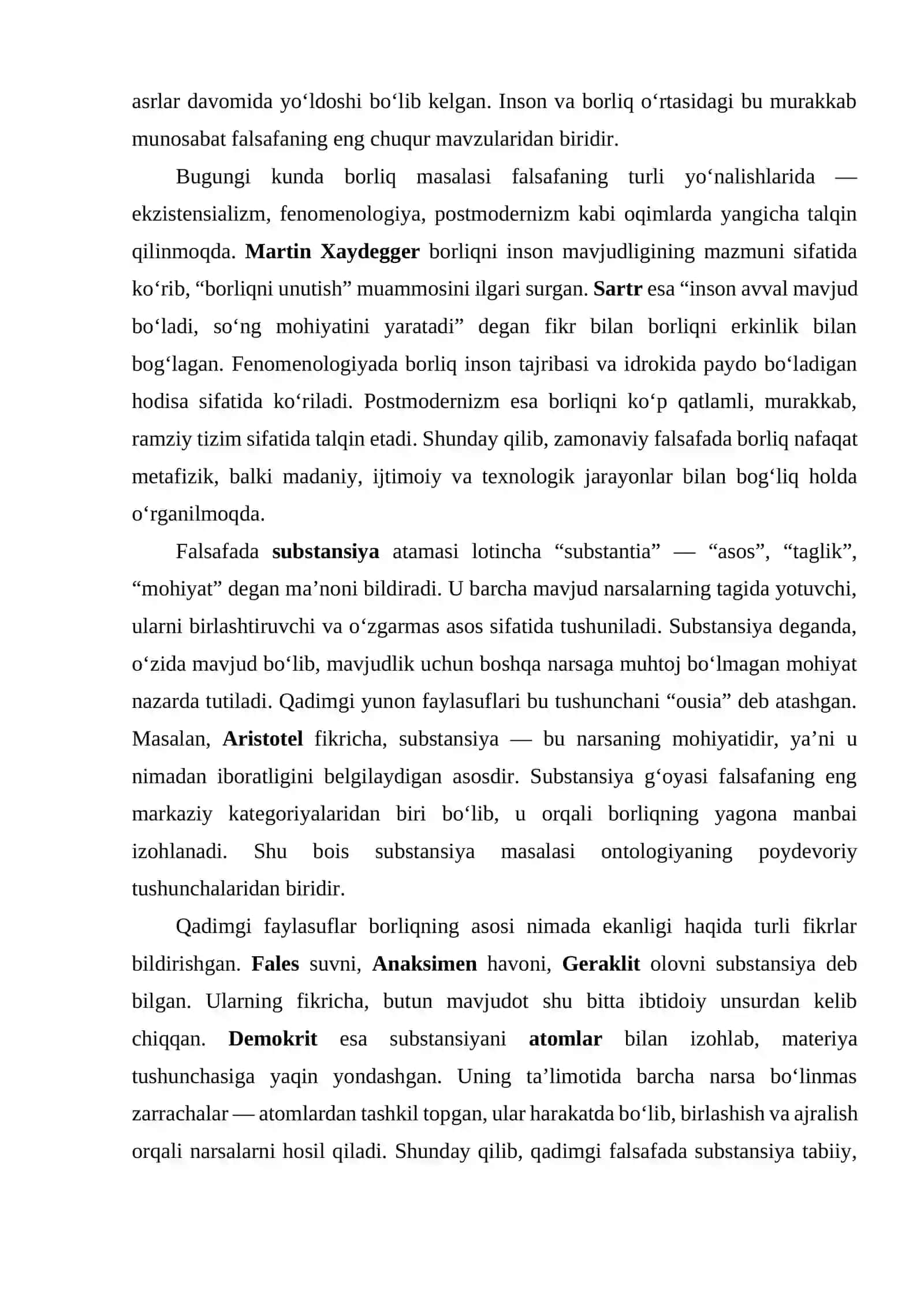 BORLIQ FALSAFASI 4