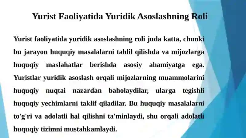 Yuridik Argumentatsiya Asoslari 4