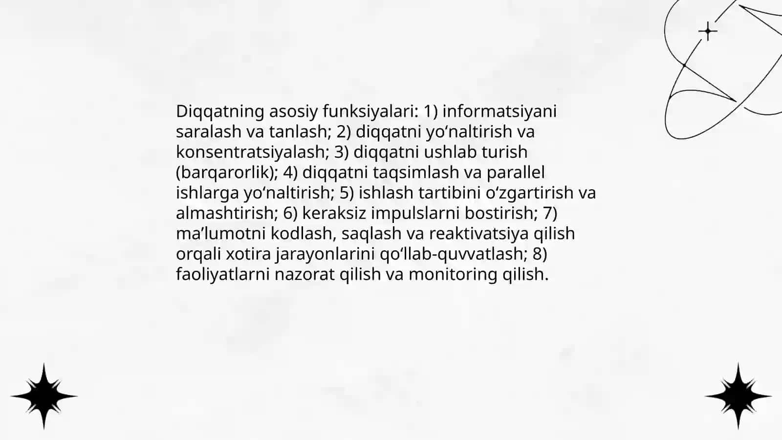 Diqqat haqida tushuncha va uning turlari 4