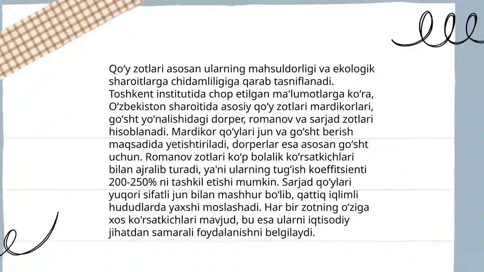 Qoʻylarni bonitrovka qilish 4