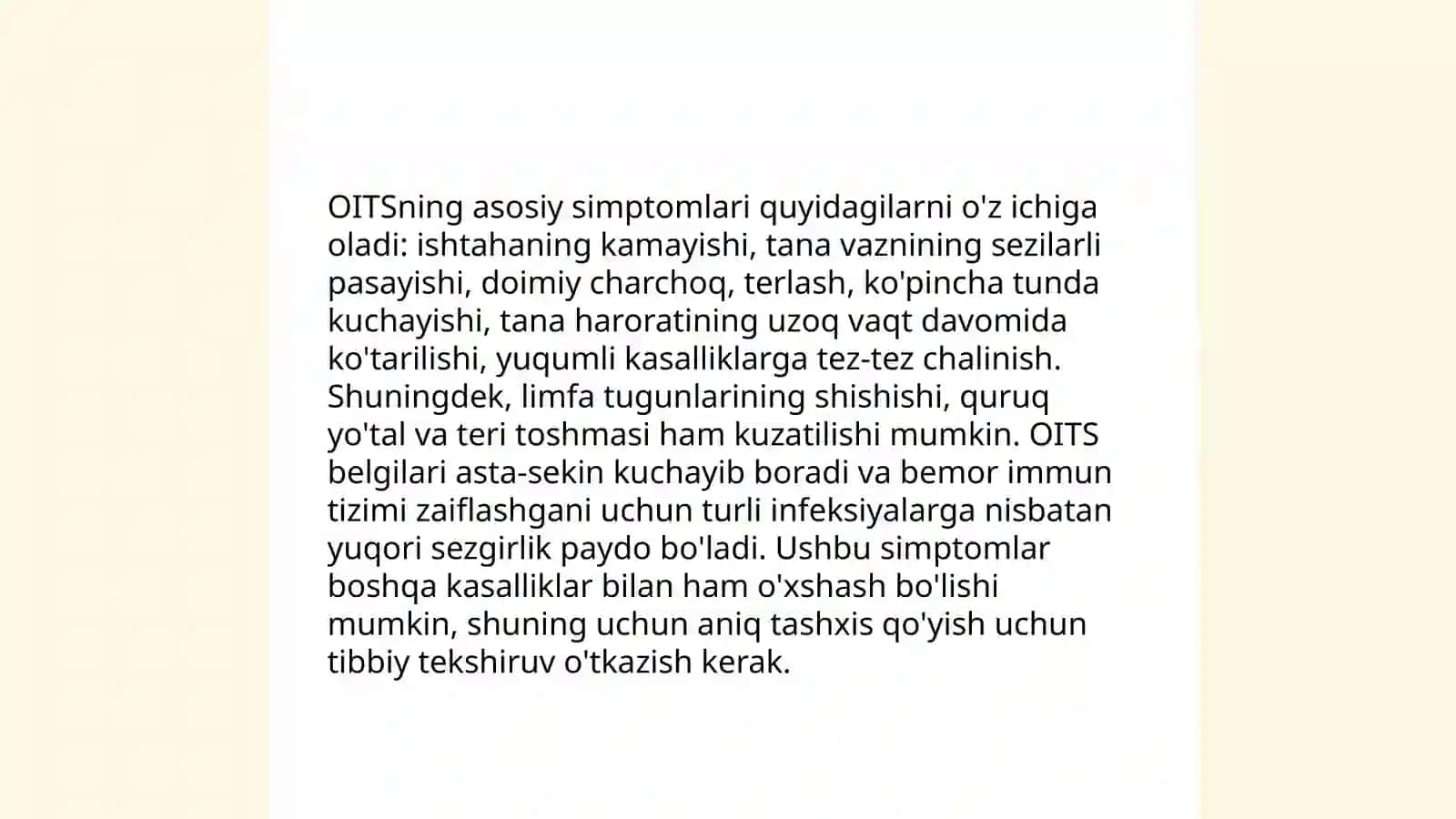 OITS kasalligi va Kor infeksiya qo'zg'atuvchilari 4
