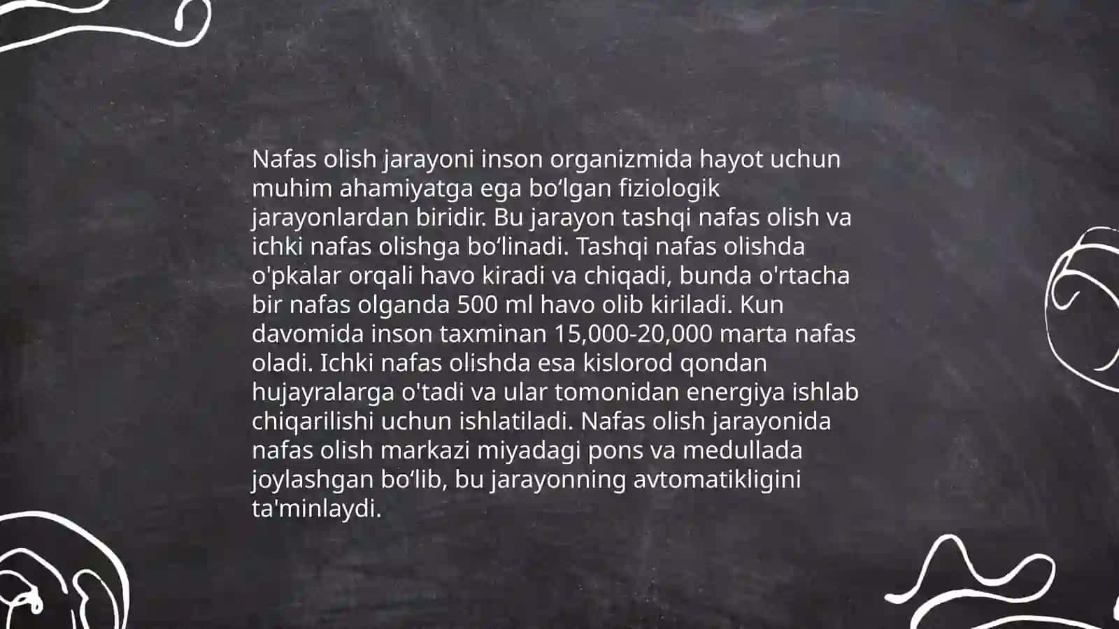 Nafas olish tizimi.Oʻpka va Traxeya 4