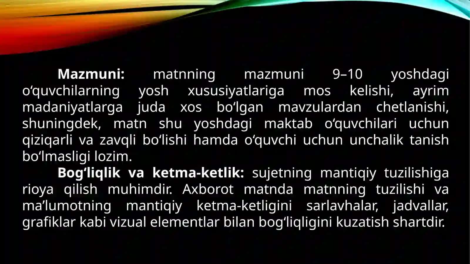 PIRLSO’QISH VA MATNNI TUSHUNISH SAVODLIGI 4