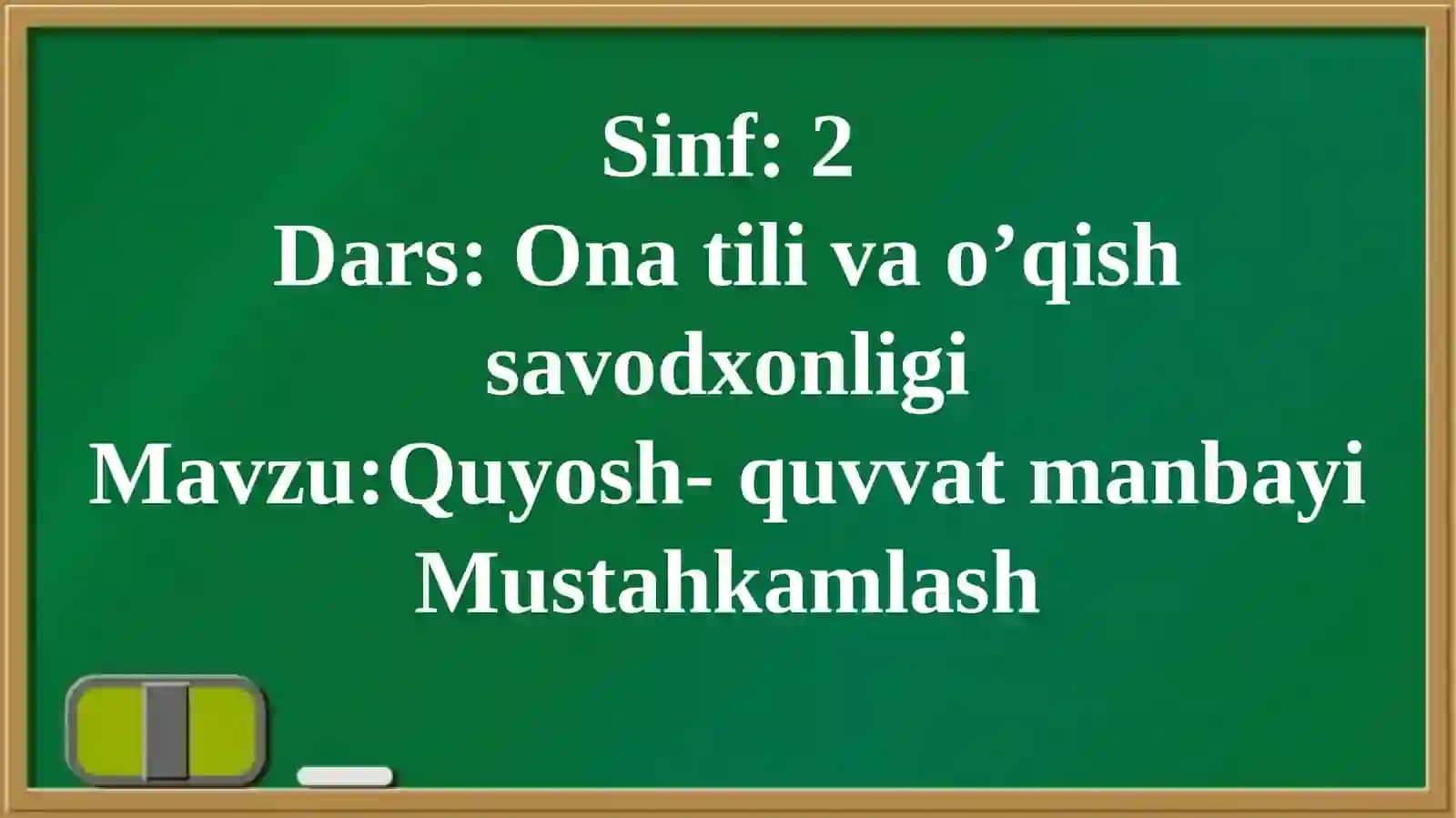 Quyosh-quvvatmanbayi Mustahkamlash 4