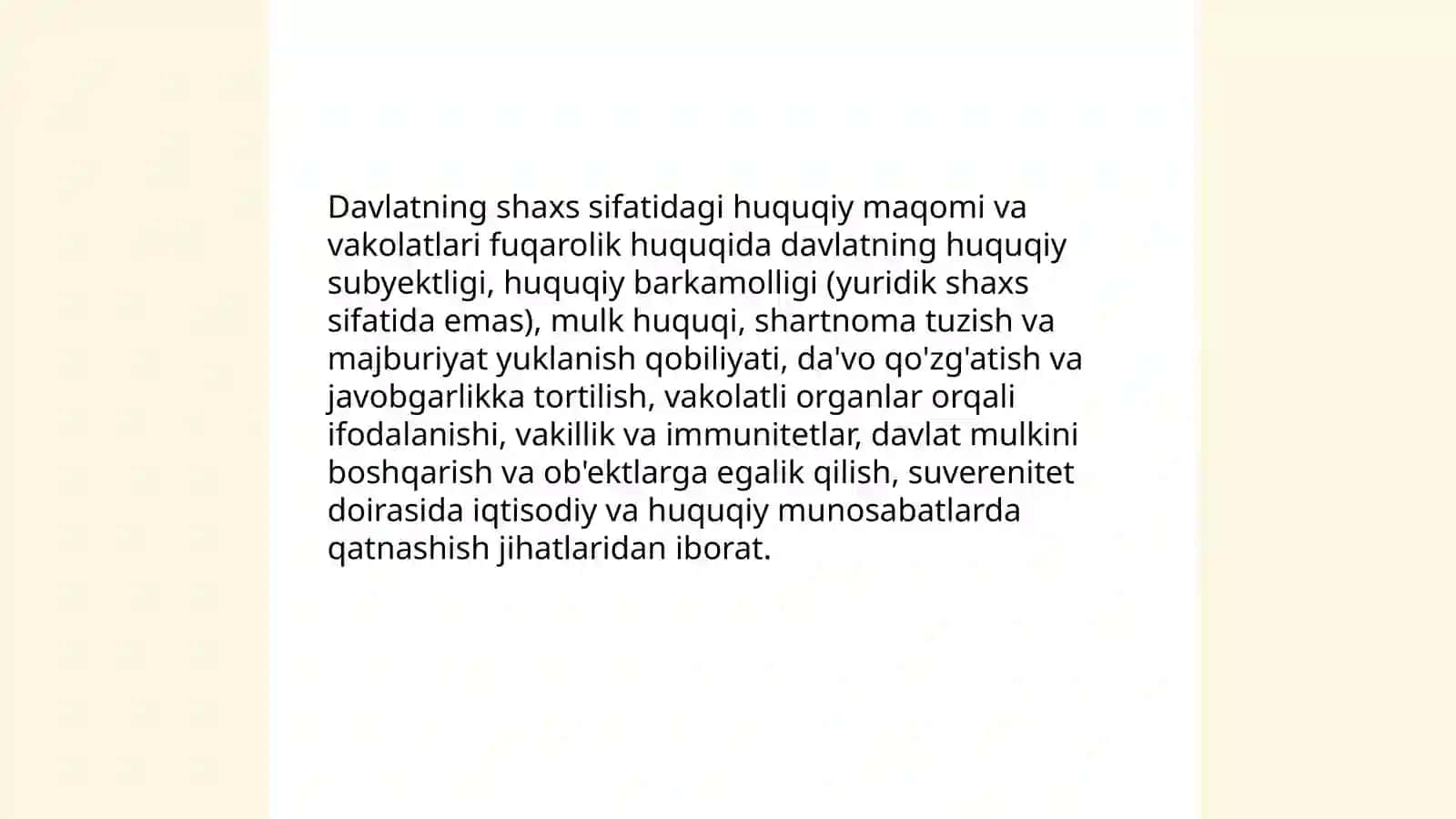 Fuqarolik huquqining obʼektlari 4