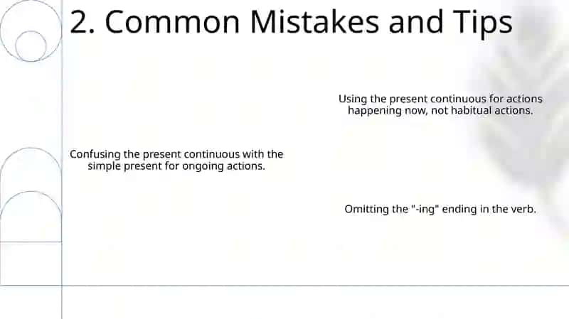 Present continuous 4