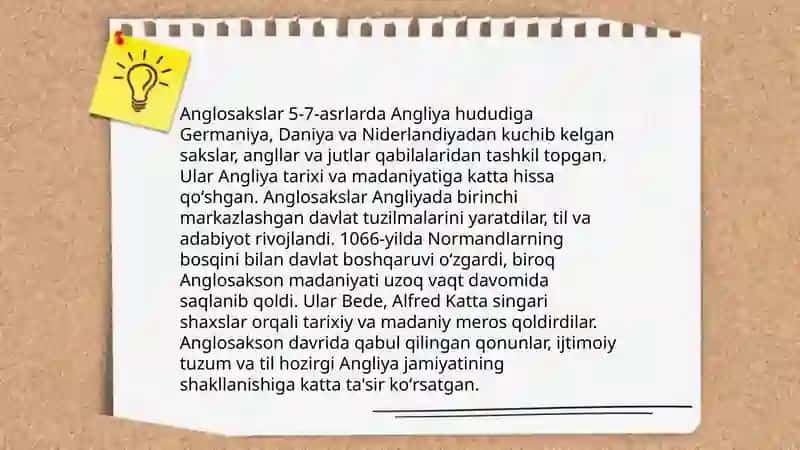 Angliya VI-XI asirlarda 4