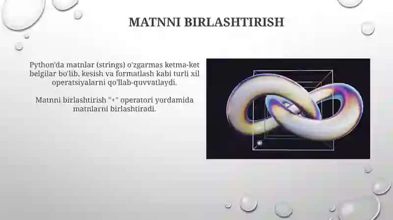 Python dasturlash tilida massivlar va satriy kattaliklar 4