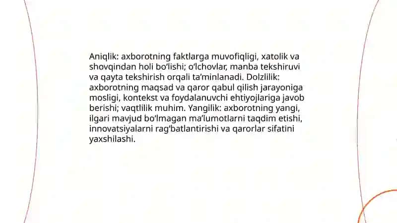 Axborot tushunchasi va uning vazifalari 4