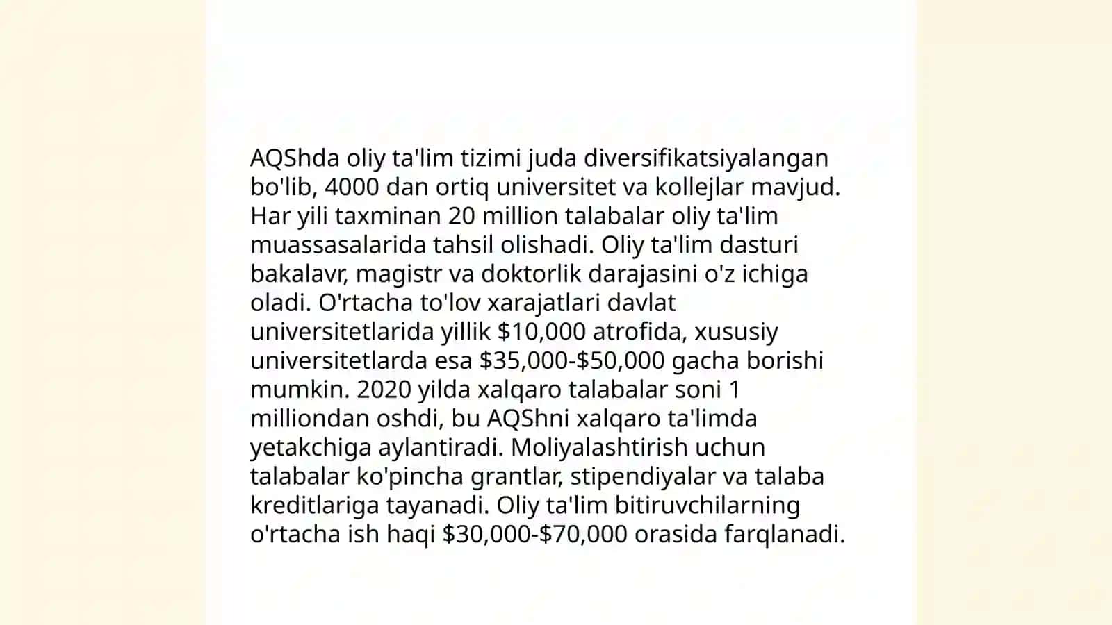 AQShda ta'lim tizimi 4