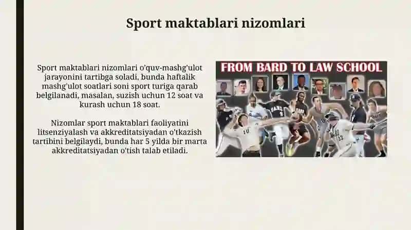 Sport maktablarining turlari vaularningnizomlari 4