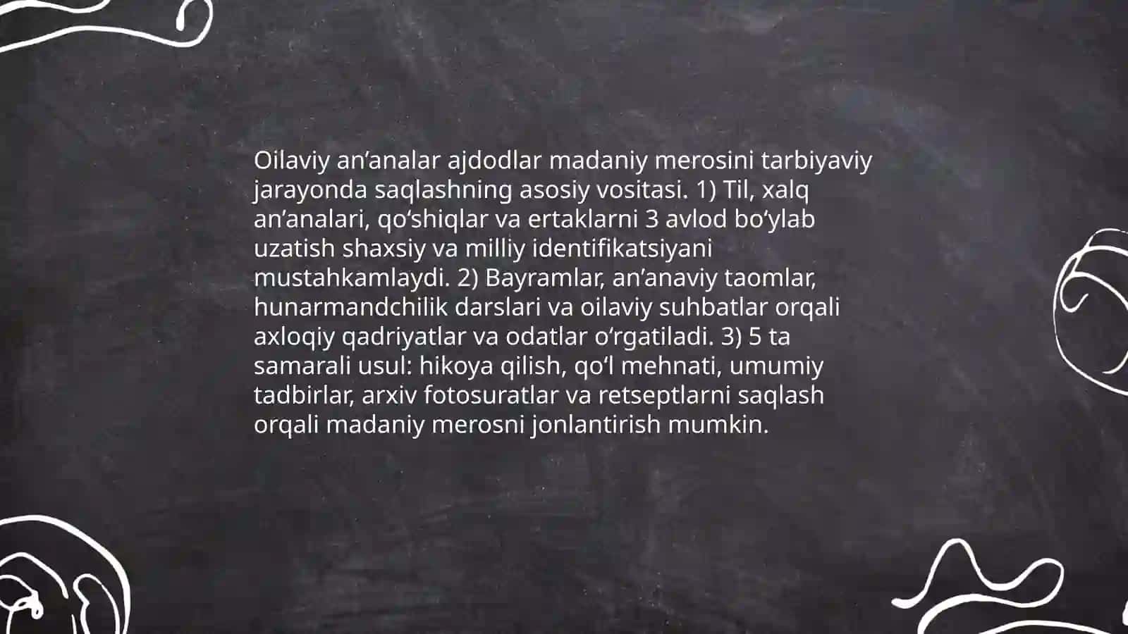 Ajdodlarimiz madaniy merosi, uning tarbiyaviy jarayondagi ahamiyati 4