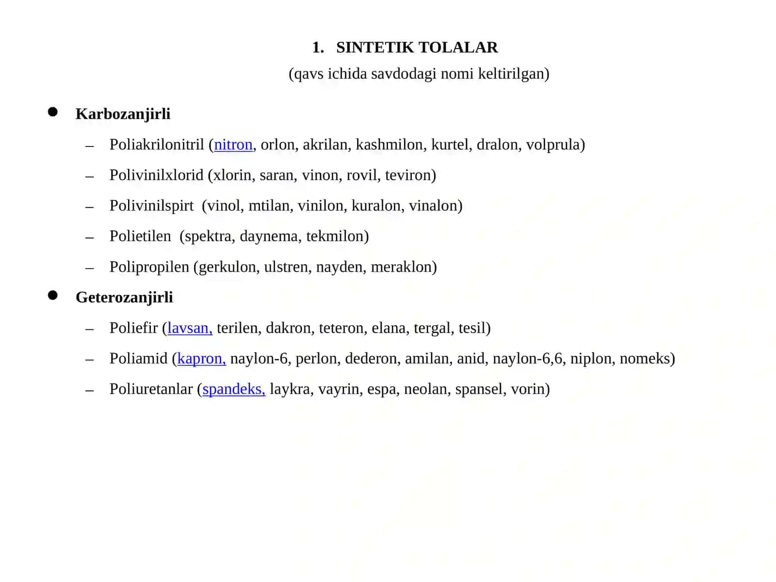 Yuqori molekulyar birikmalar kumyosi 4