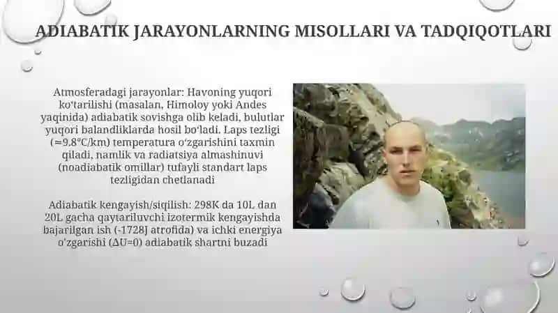 Adiabatik jarayon. Puasson tenglamalari 4
