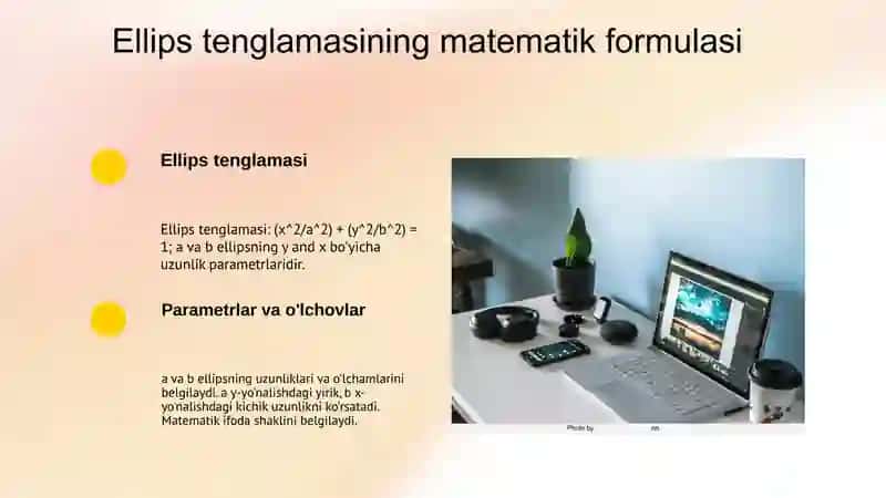 Ellips tenglamasi 4