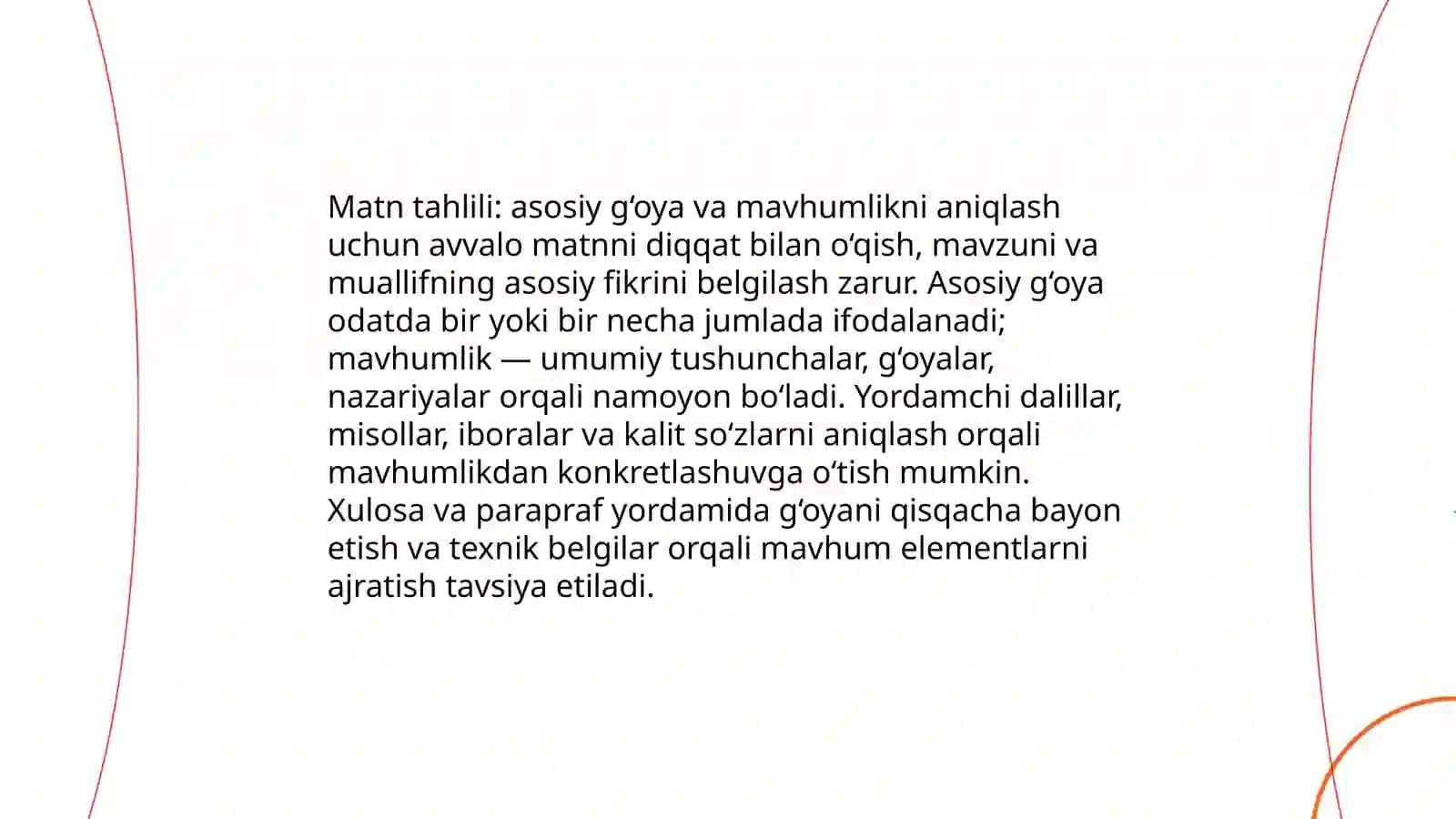 Matn va lug’at ustida ishlash 4