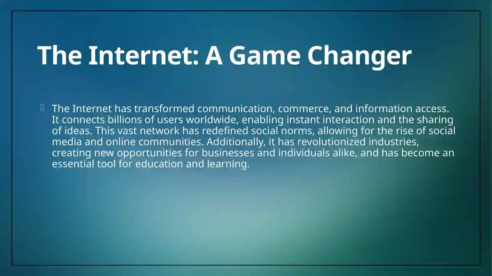 Internet in our life 4