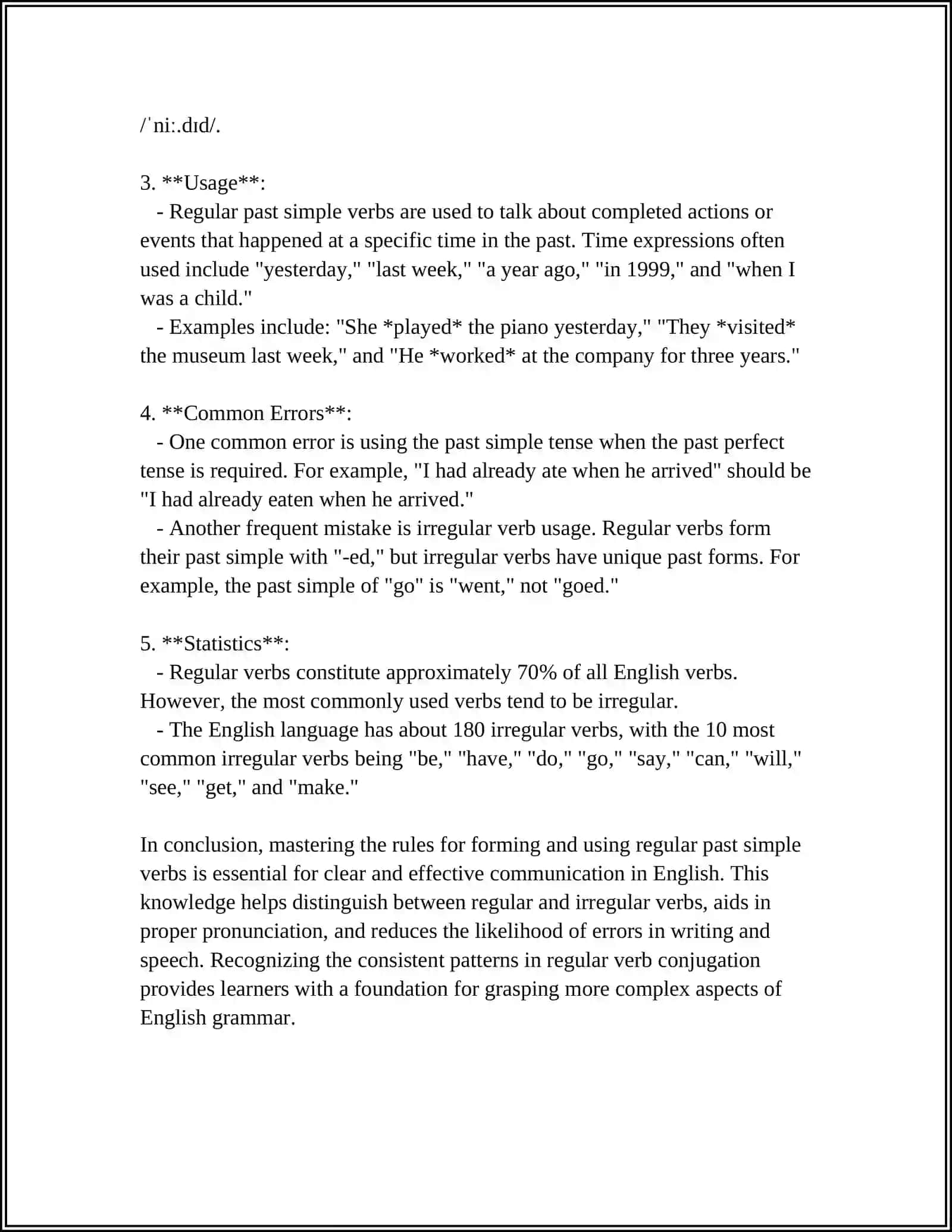 Theme: PAST SIMPLE 4