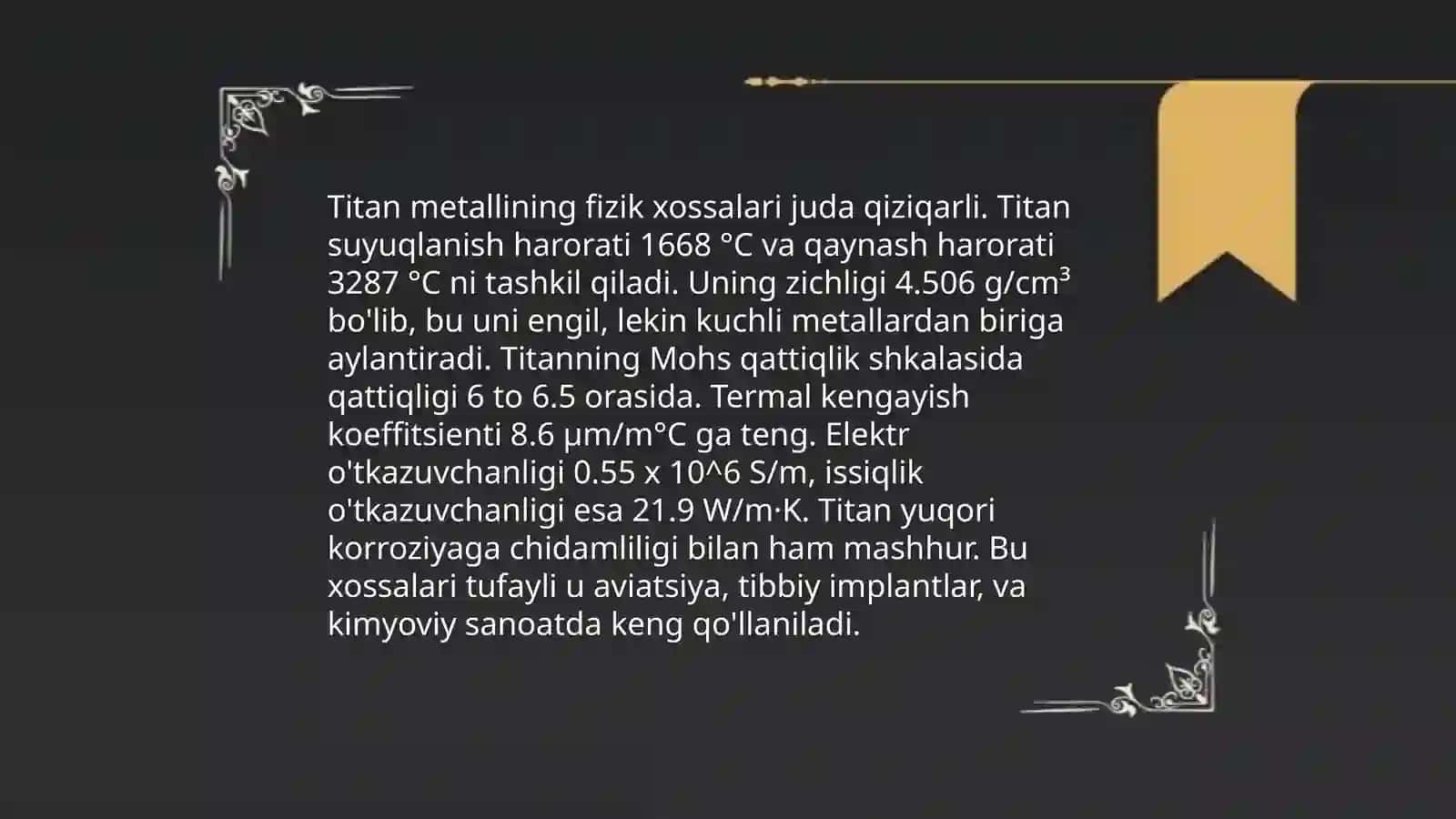 Titan va uning birikmalari olinishi va xossalari 4
