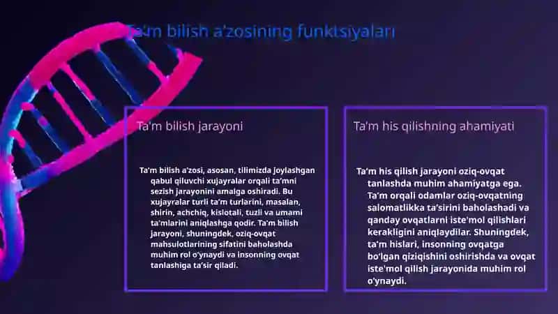 Taʼm bilish aʼzosi 4