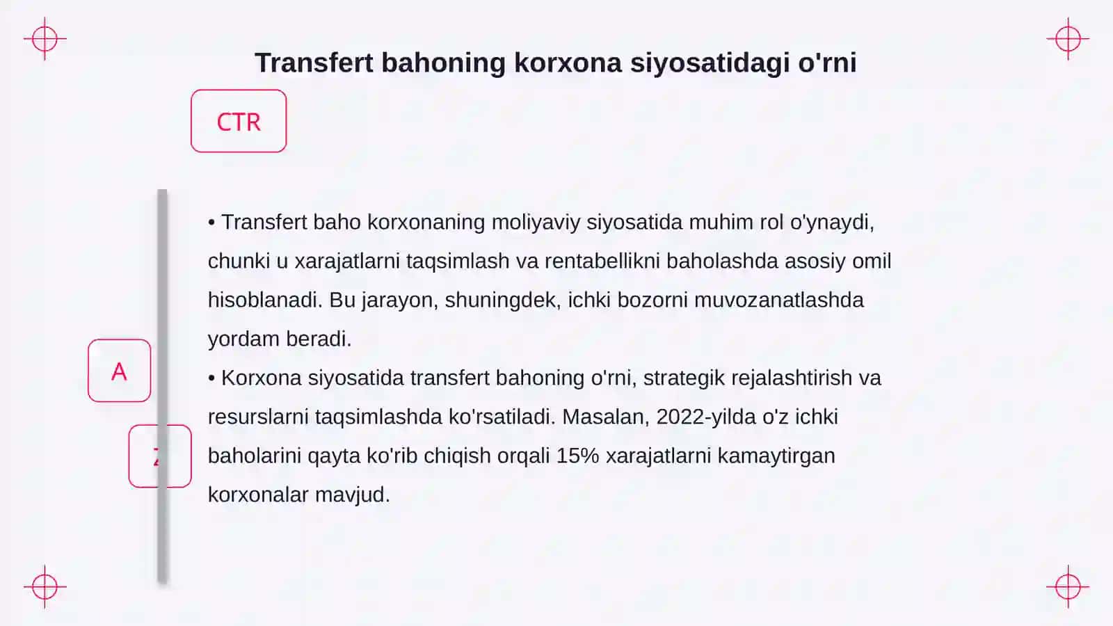 Transfert bahoni shakllantirish 4