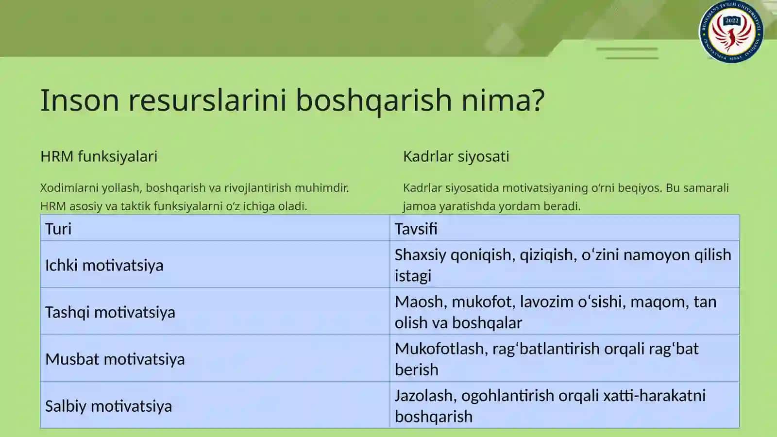 Inson resurslarini boshqarishda motivatsiya 4