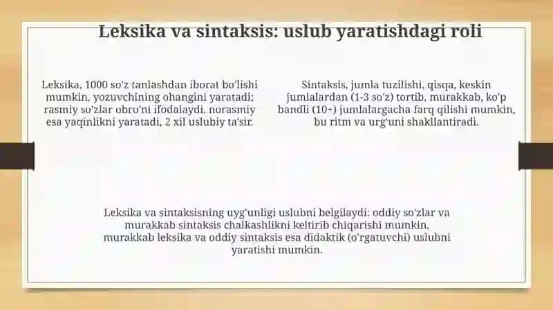 Badiiy uslub 4