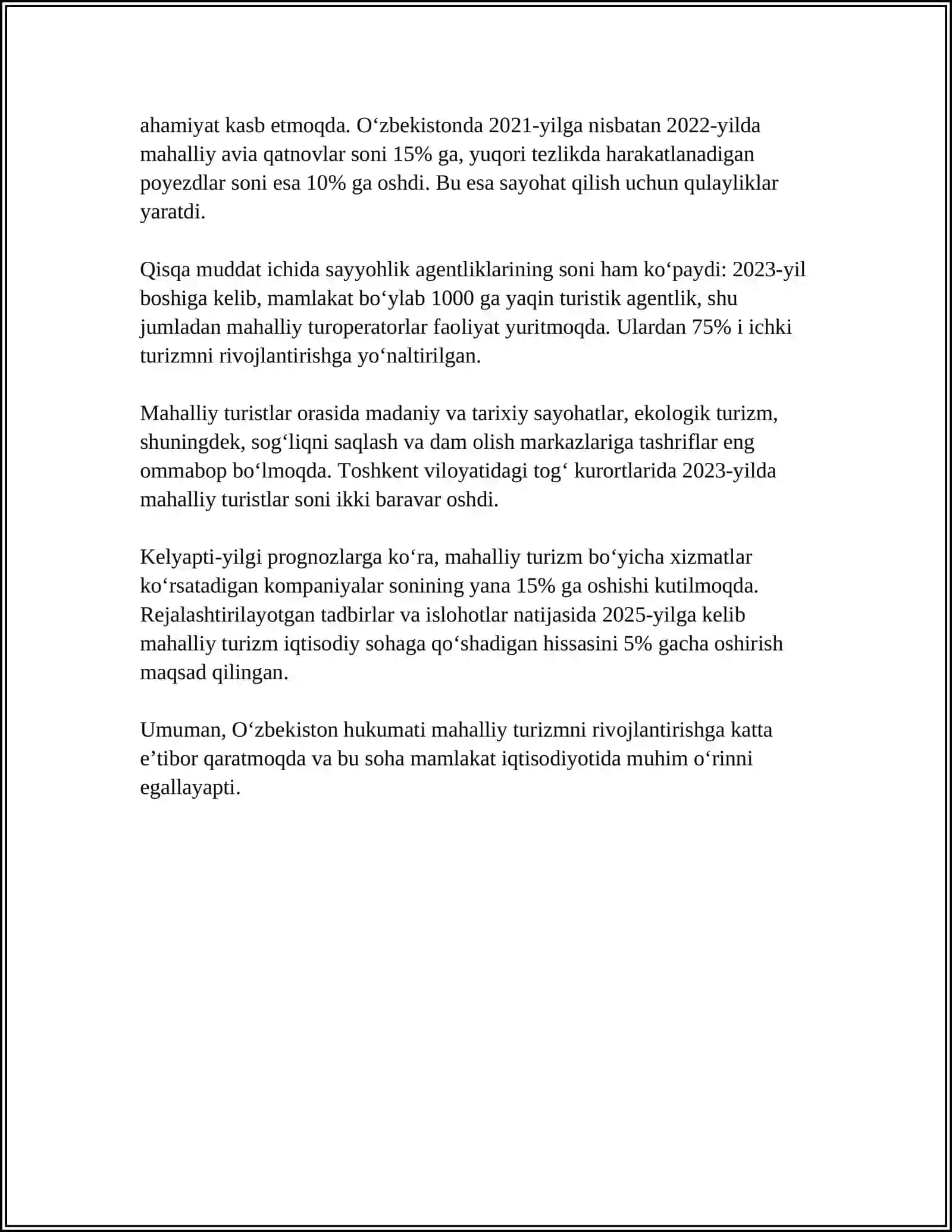RESPUBLIKAMIZDA MILLIY TURIZMNI XUSUSIYATLARI 4