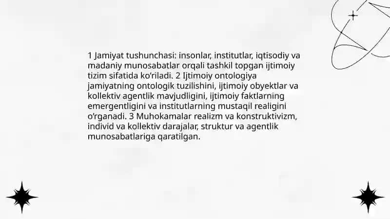 Jamiyat falsafasi 4