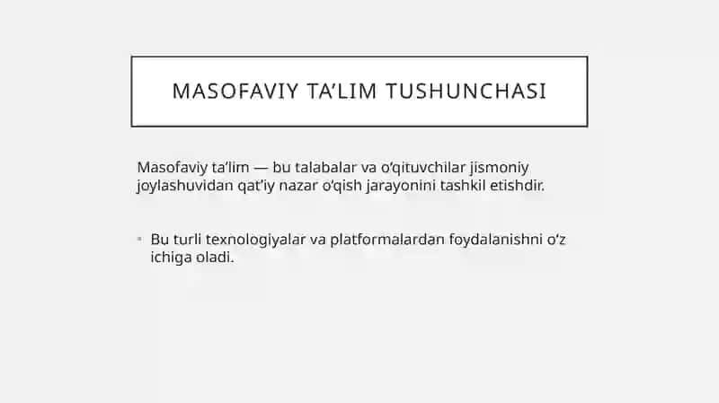 Masofaviy ta’lim texnologiyasi 4