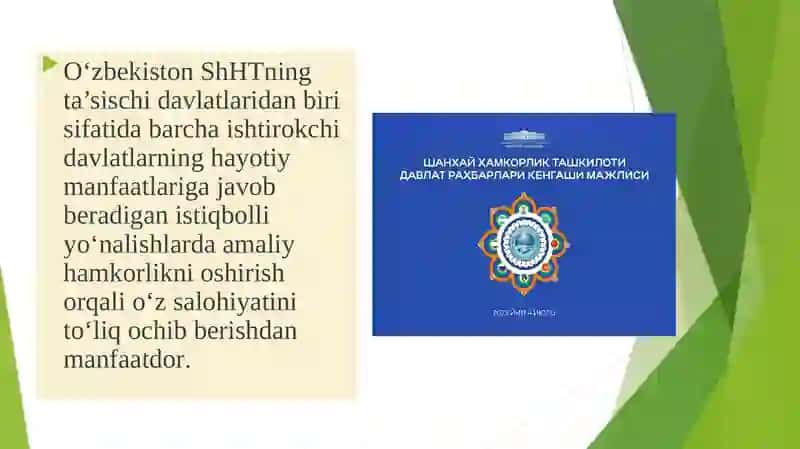O‘zbekistonning ShHT bilan aloqalari 4