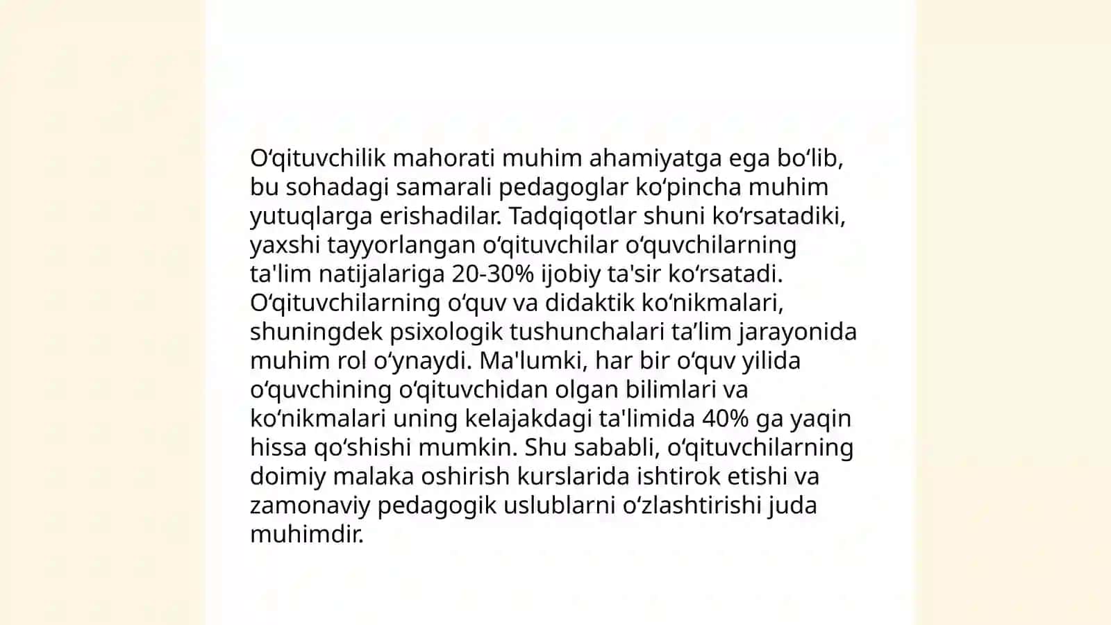 Pedagogik qobiliyatning asosiy turlari 4