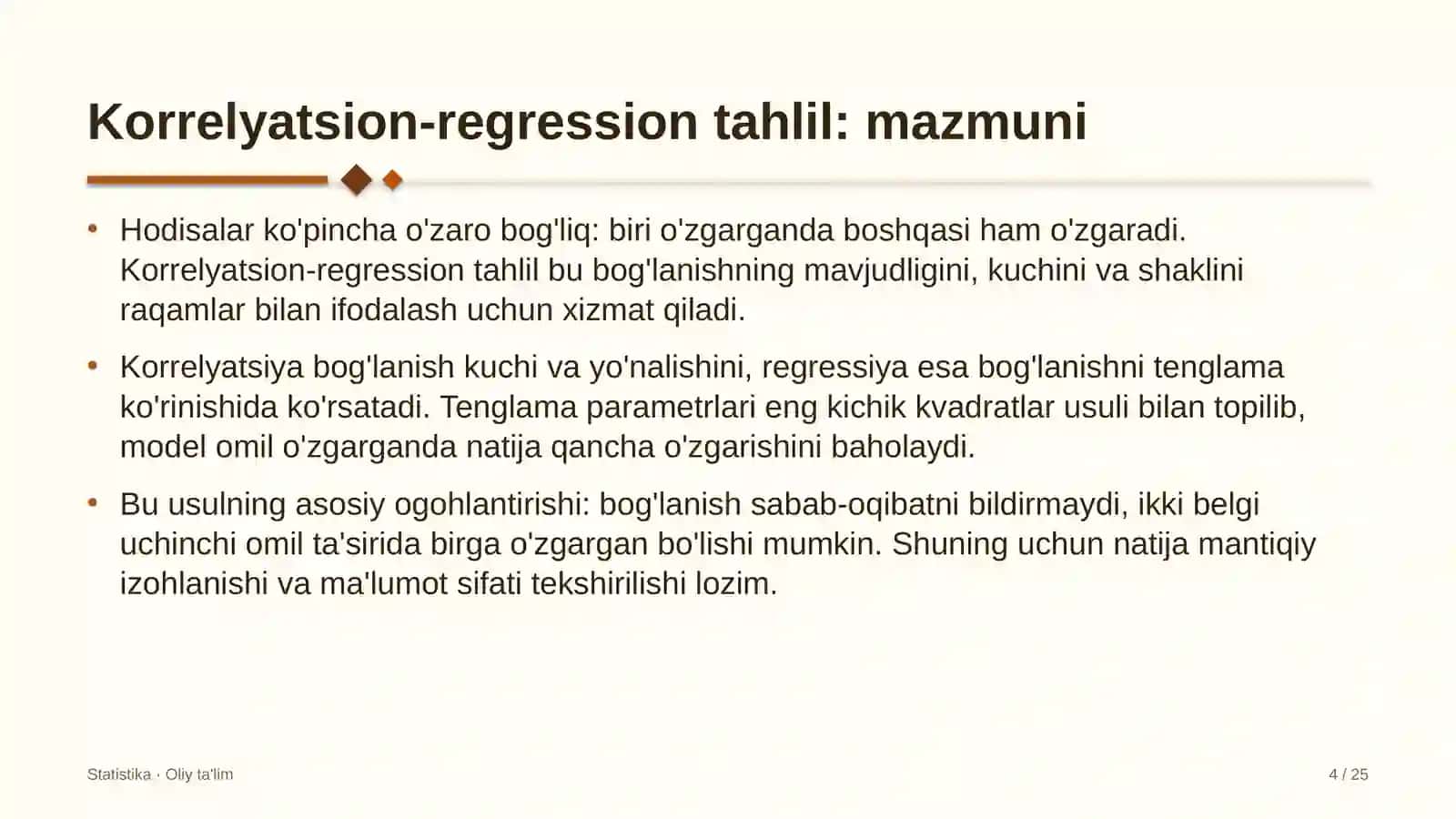 fermer xo'jaliklarida korrelyatsion regression tahlil 6685 4