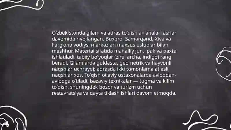 Oʻzbekistonda xalq hunarmandchiligi 4