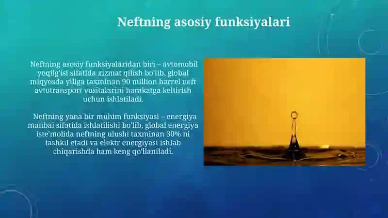 Neft kimyosi va uning ahamiyati 4