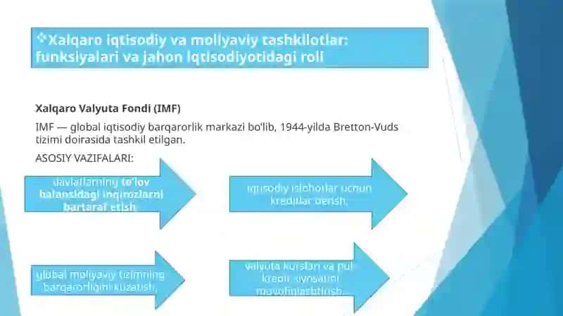 JAHONNING YIRIK IQTISODIY, SIYOSIY VA HARBIY TASHKILOTLARI 4