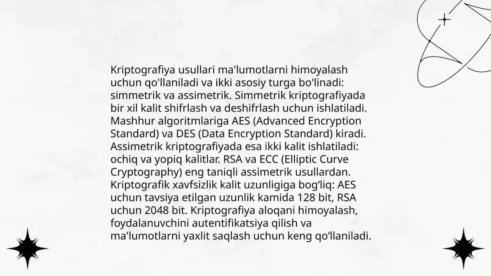 Axborot havfsizligini ta’nilash usullari 4