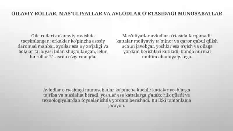 Oila va mahalla ijtimoiylashuvini an'anaviy shakllari 4