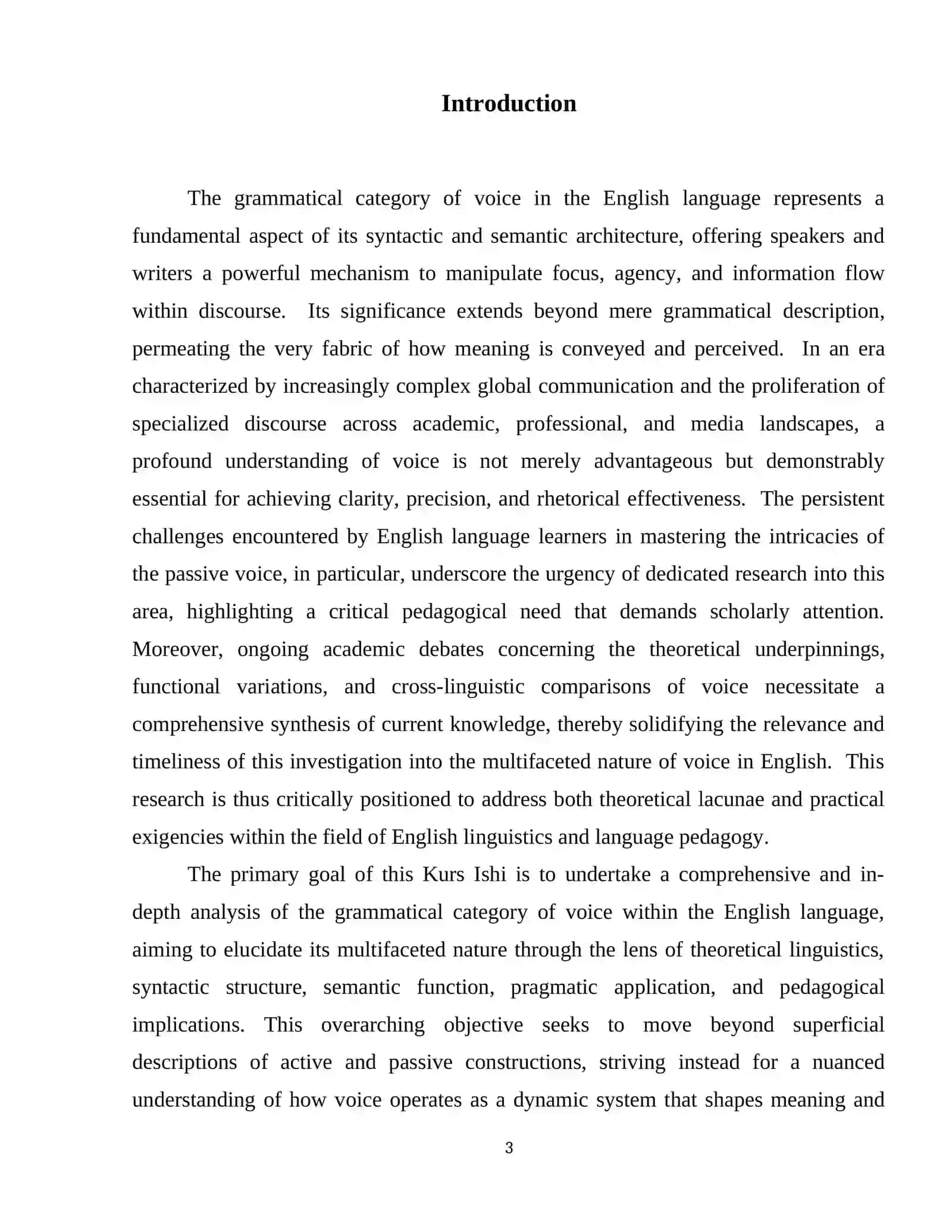 Voice as a Grammatical Category in English 4