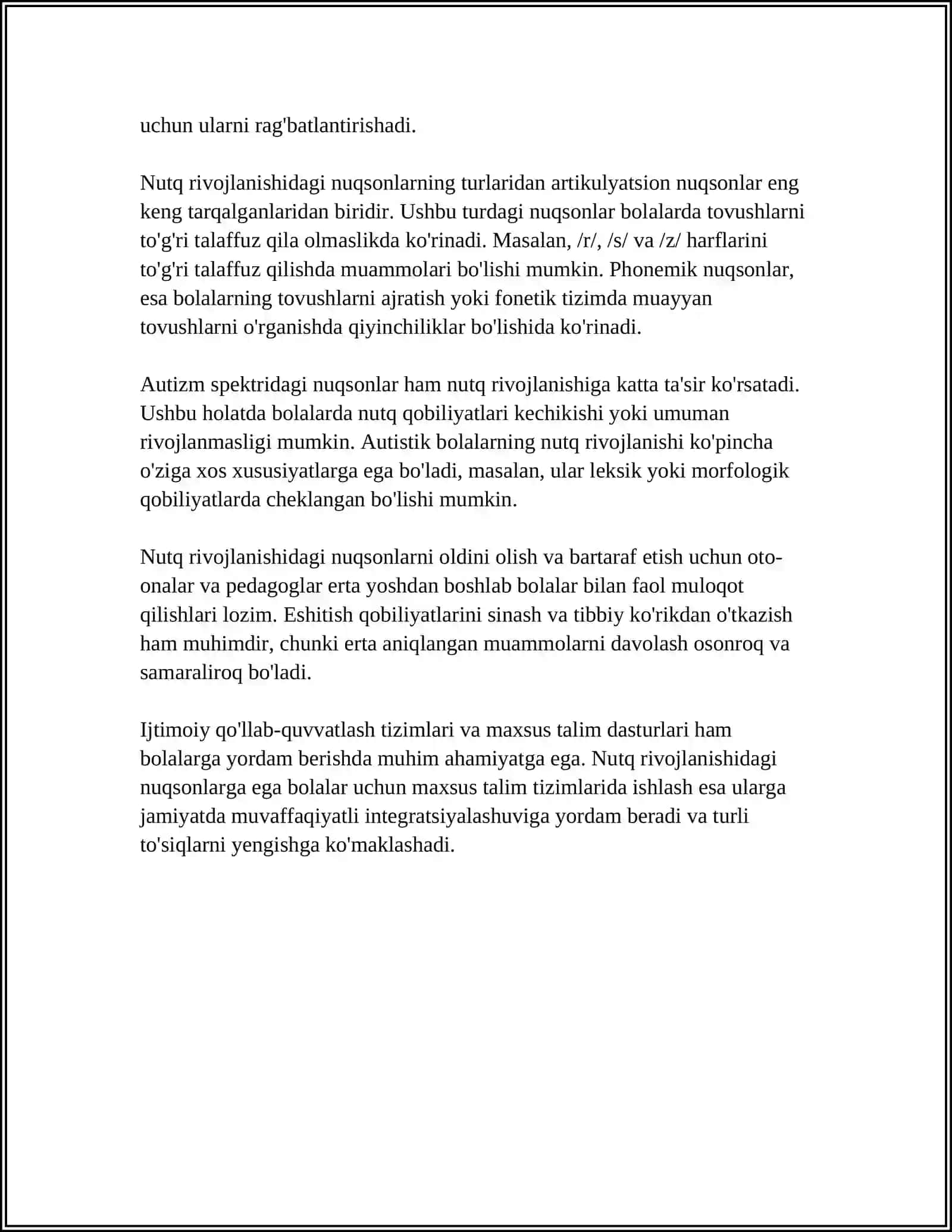 AQLIY RIVOJLANISHDA NUQSONI BO'LGAN BOLALAR 4