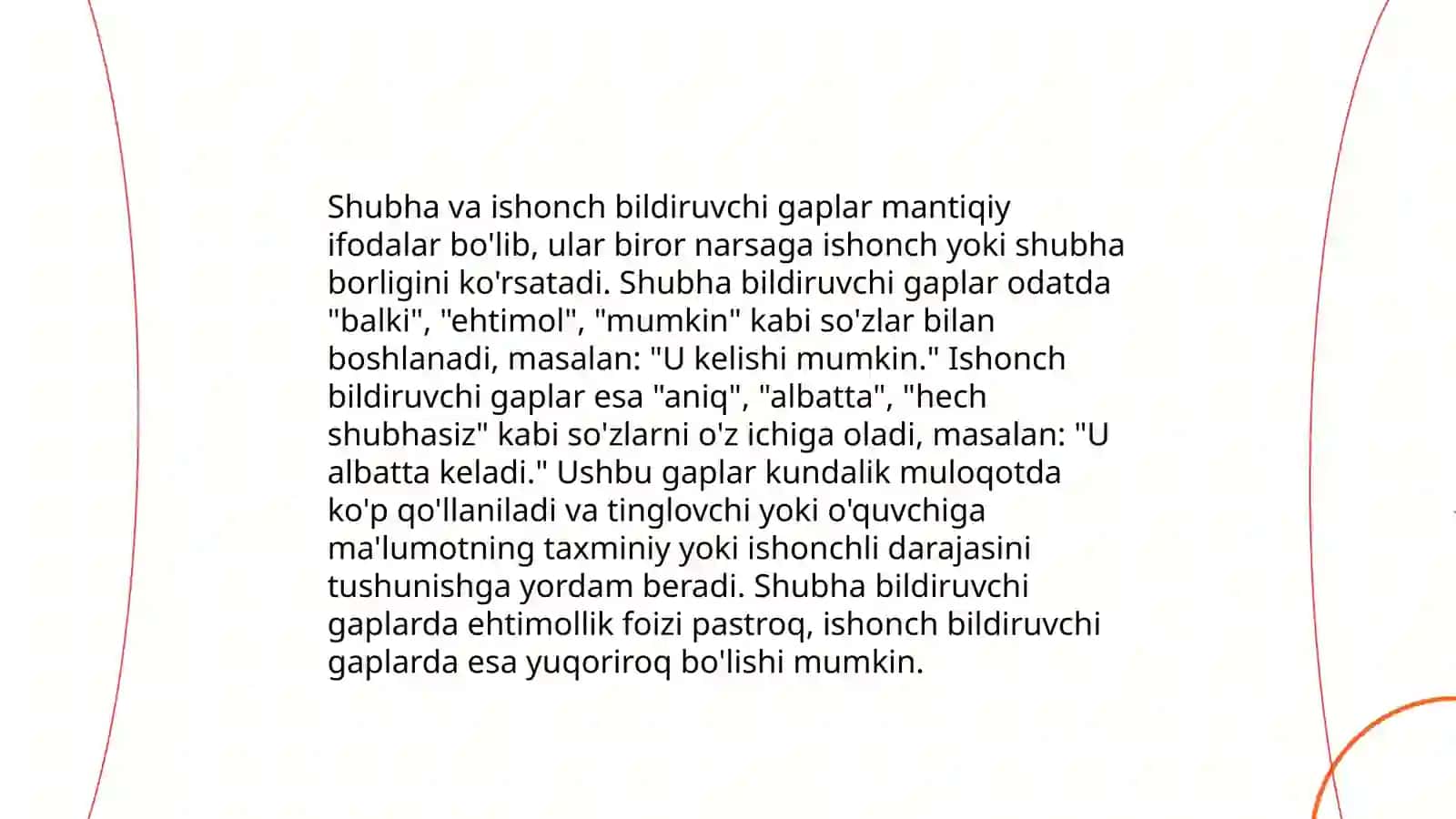 Gapnini ifoda maqsadiga ko’ra turlari 4
