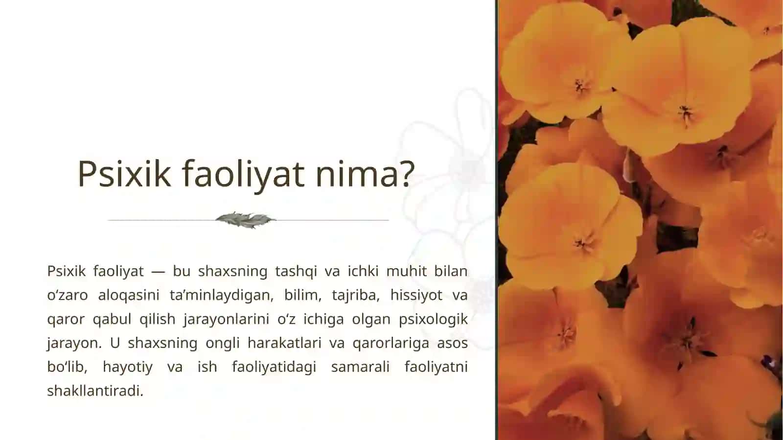 PSIXIK FAOLIYATNING PSIXOLOGIK REGULYATSIYASI 4